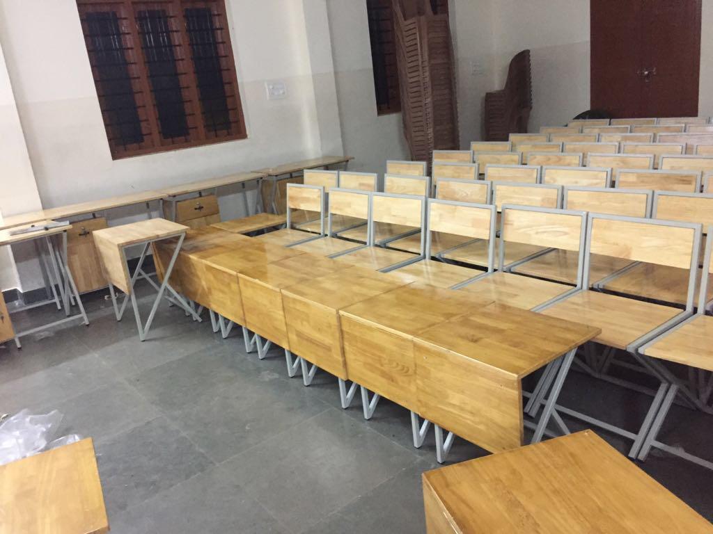 Classroom tables and chairs